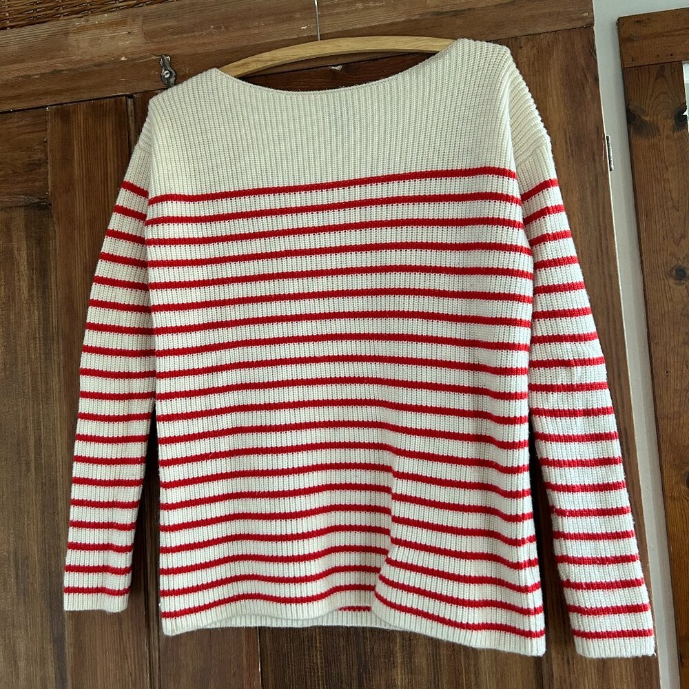 GAP Red and and White Striped Breton Sweater size XS